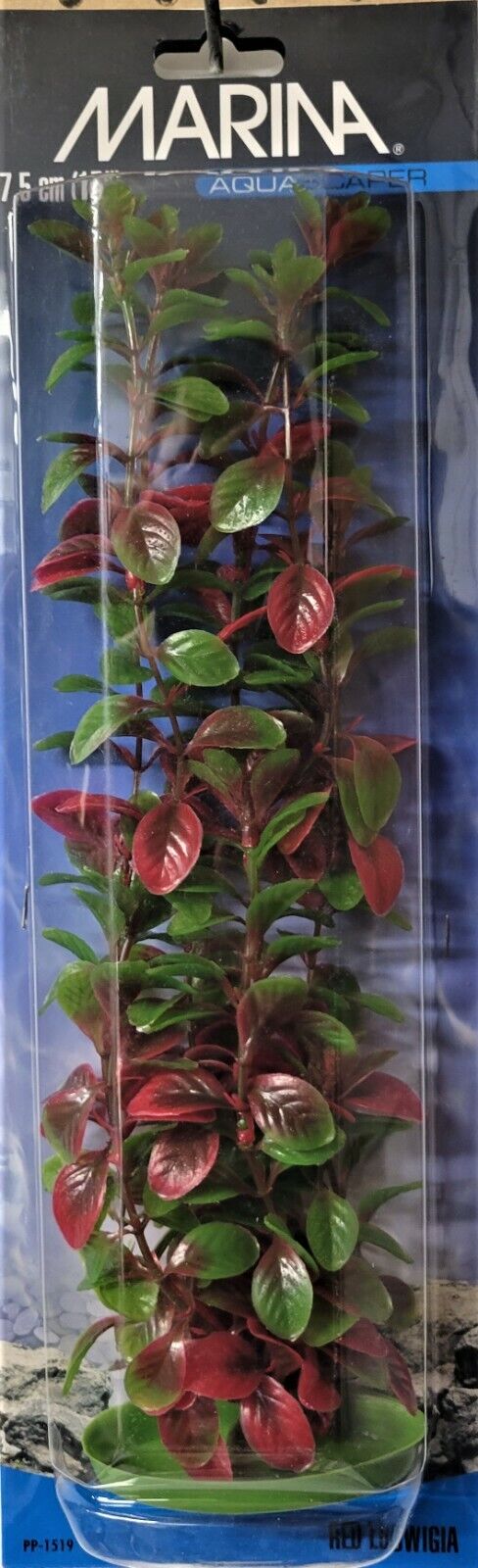 Red Ludwigia Plastic Anchor Aquarium Plant Decor Aqua Flora Size 5/8/12/15/20"