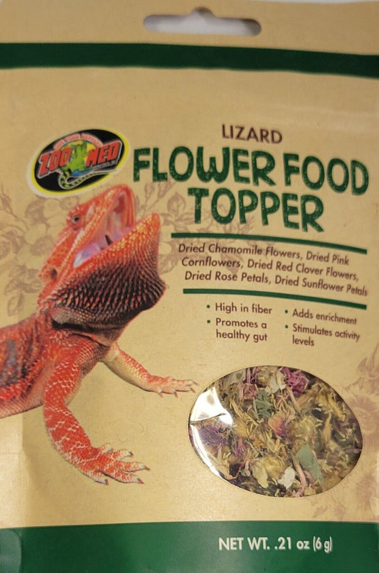 Zoo Med Lizard Flower Food Topper .21 oz 6g