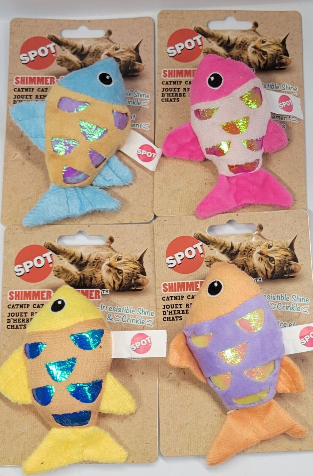 Spot Shimmer Glimmer Fish Catnip Toy - Assorted Colors – Happy Rock Pets