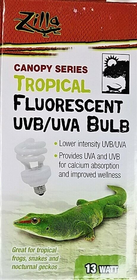 Zilla  Zilla Canopy Series Tropical Fluorescent UVB/UVA Bulb 13W
