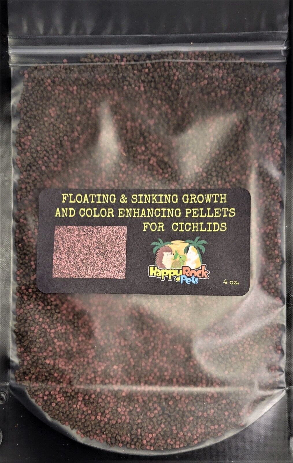 Floating/Sinking Mix California Blackworm Intense Red Coloring Pellets, Apx 1mm