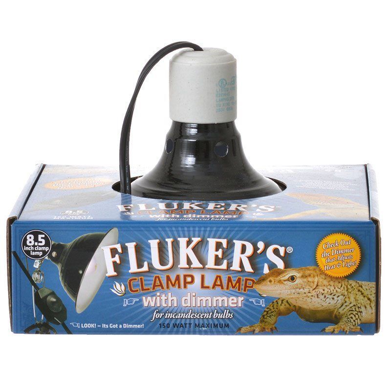 Fluker's Clamp Lamp with Dimmer 150Watt 8.5" Diameter