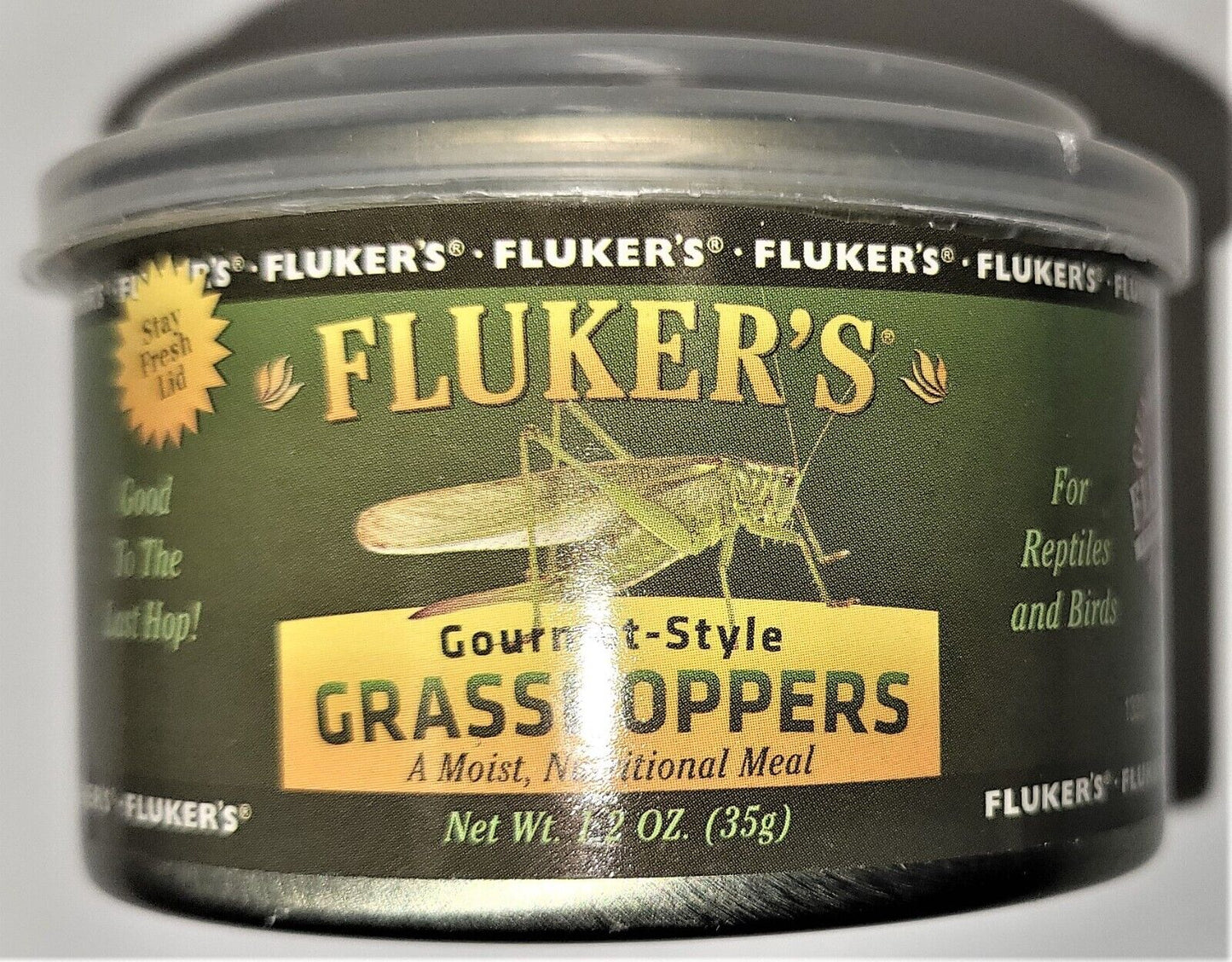 Fluker's Gourmet-Style Grasshoppers Reptile Food