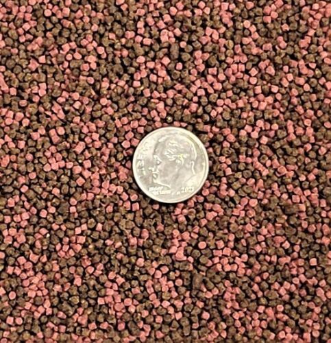 Floating/Sinking Mix California Blackworm Intense Red Coloring Pellets, Apx 1mm