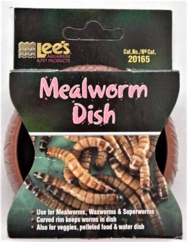 Mealworm Dish Brown Lee's Aquarium New 20165
